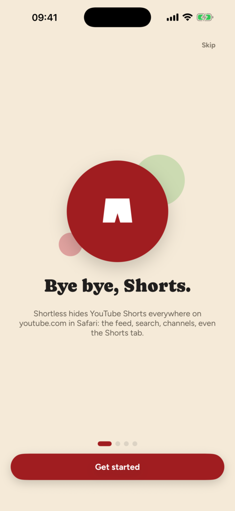 Onboarding welcome screen